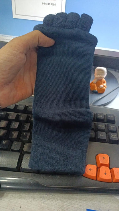 Cotton Foot Alignment Socks - 5 Toe Separator